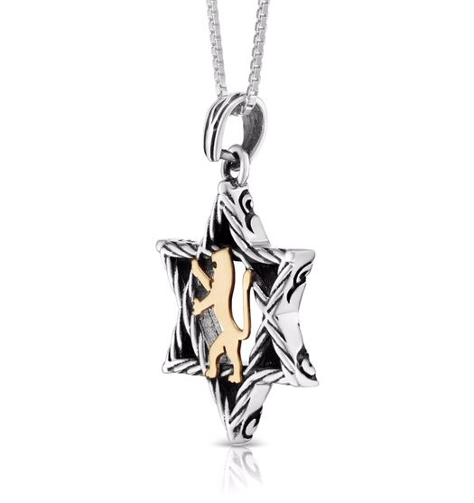 Star of David Lion Pendant, the Magical Touch