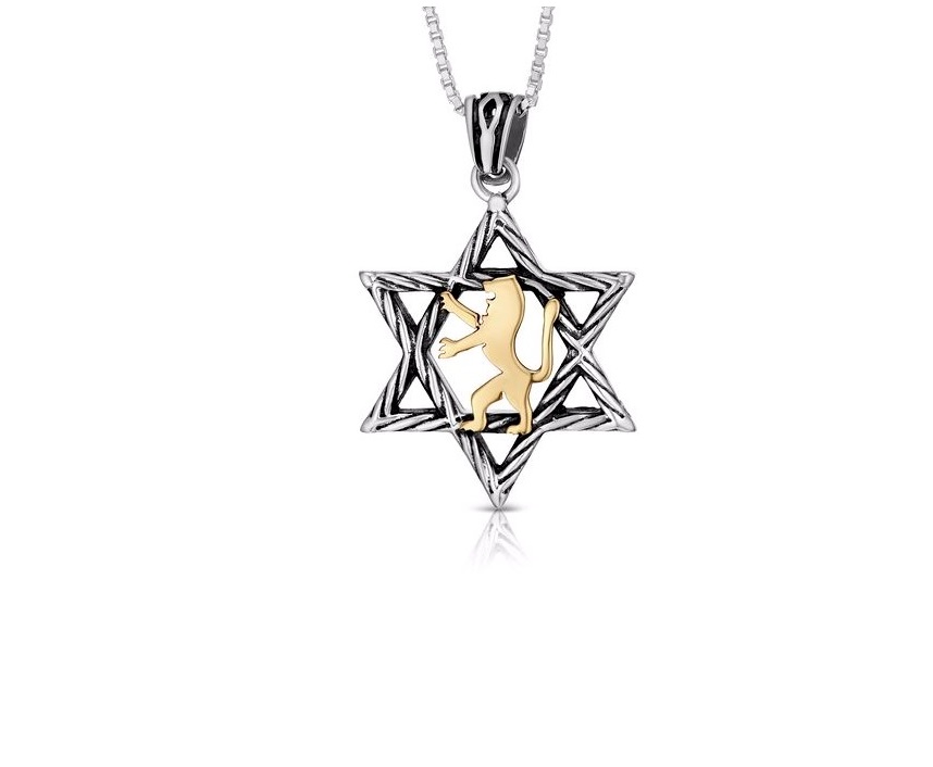 Star of David Lion Pendant, the Magical Touch