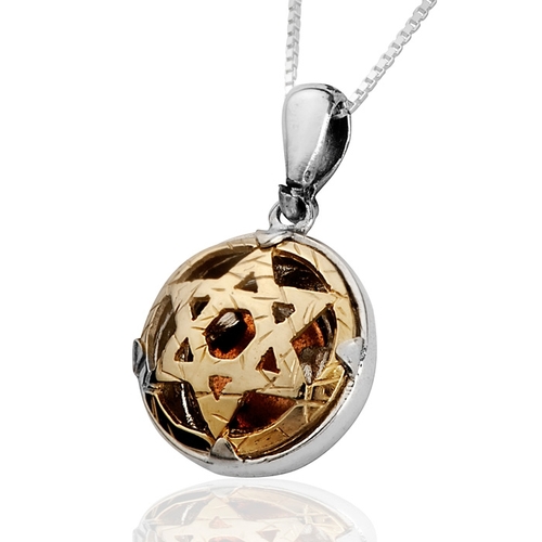 Star of David 5-Metal Pendant for Prosperity, Health, Protection, Ha'Ari Jewelry