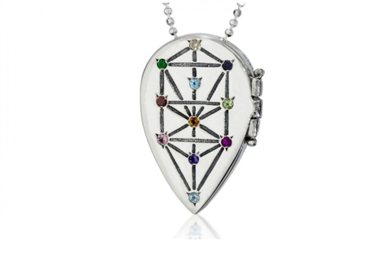 Tree of Life Inlaid with Gems, Ha'Ari Jewelry
