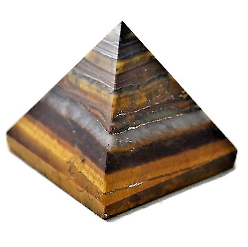 Tiger's Eye Pyramid