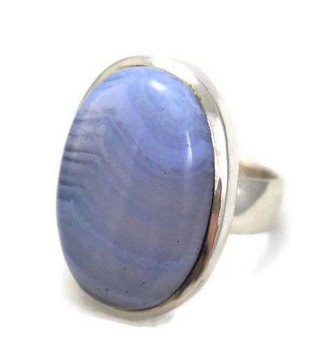 Blue-Lace Agate Ring