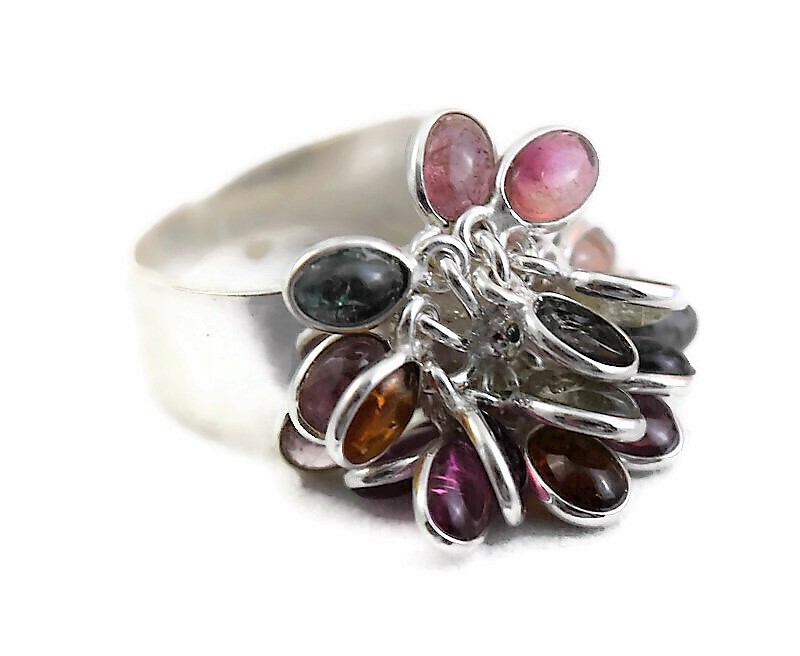 Whimsical Tourmaline Drops Ring