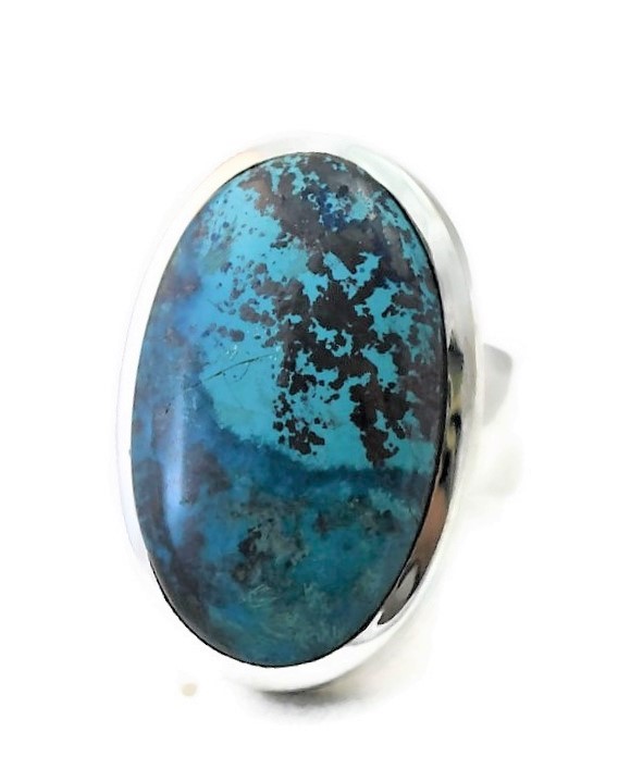 Oval Chrysocolla Ring