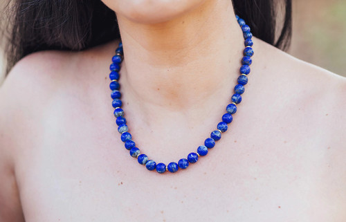 Lapis Lazuli bead necklace