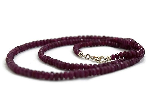 Various Sized Ruby Necklace