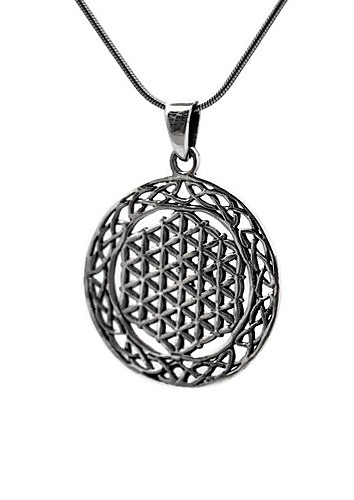 Flower of Life with Celtic Knots Pendant