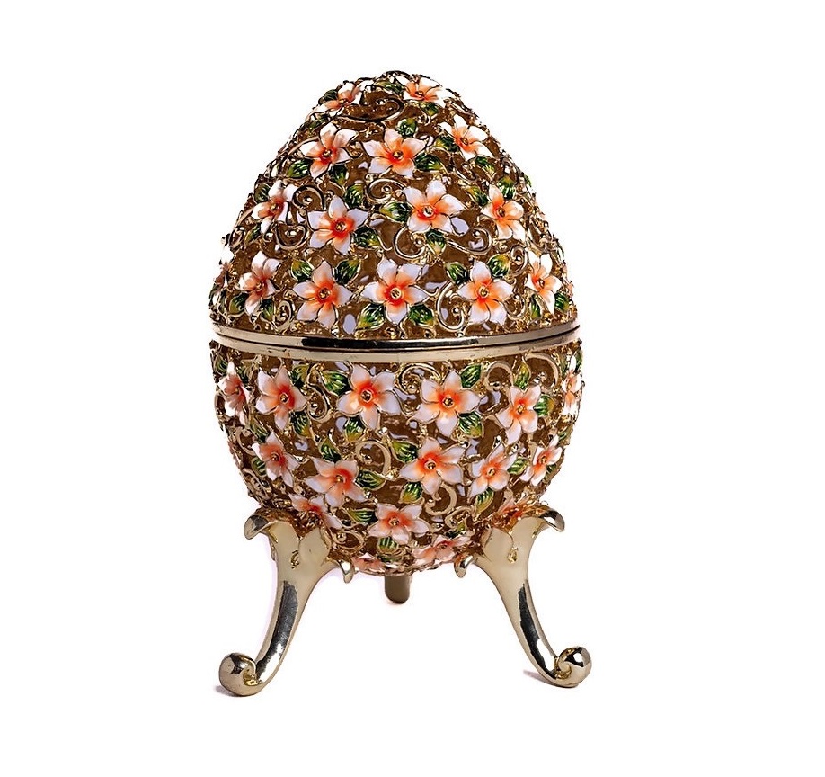 Large Egg with Floral Decoration