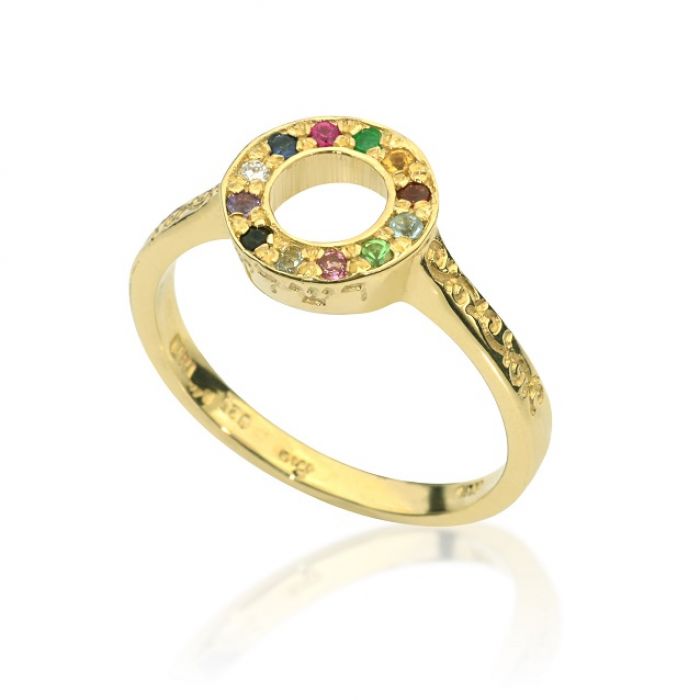 טבעת "רחל" חושן זהב - תכשיטי האר"י