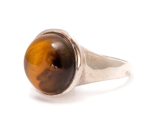 Small Round Tiger's Eye Ring