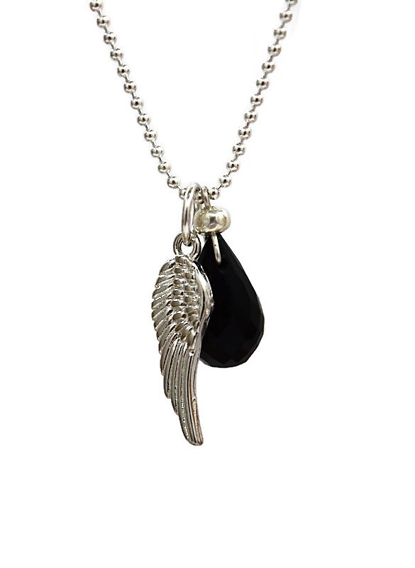 Drop Pendant and silver wing