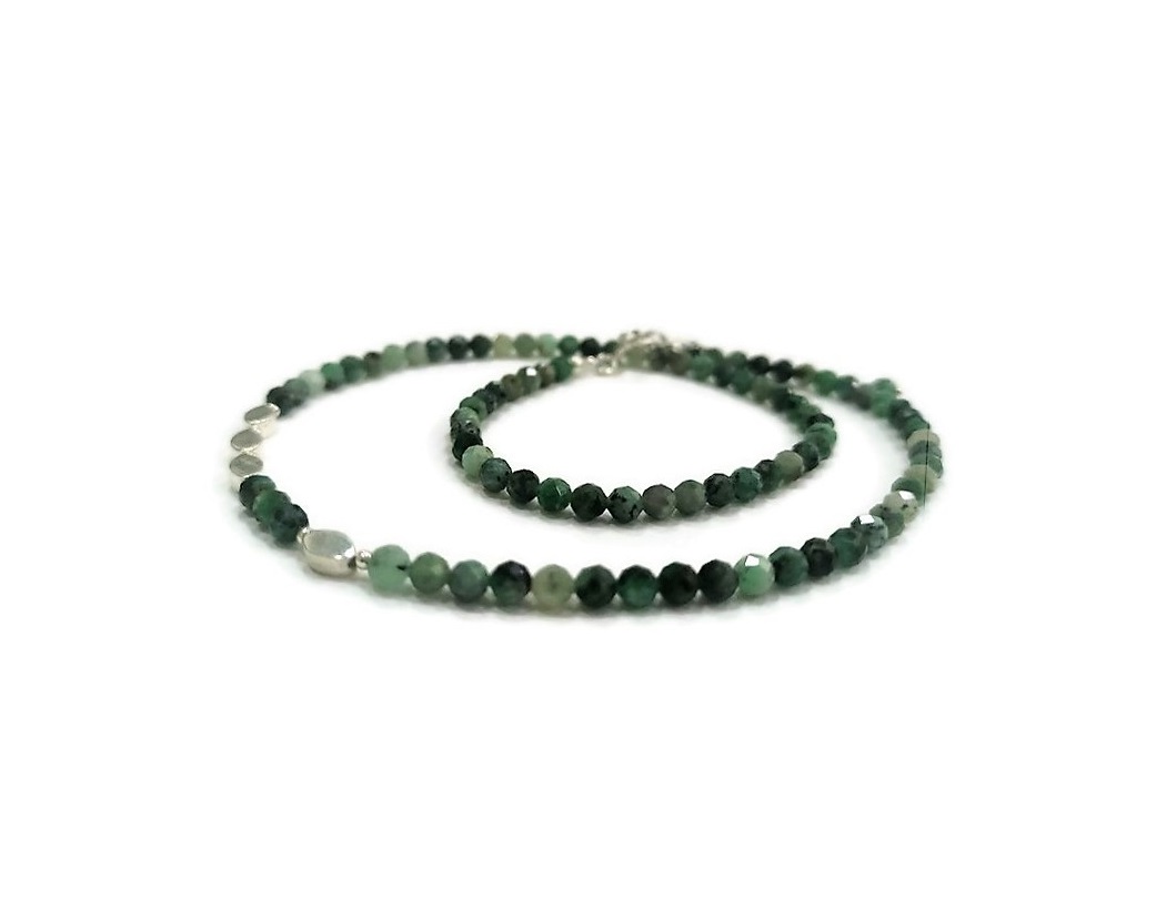Emerald Spheres Necklace