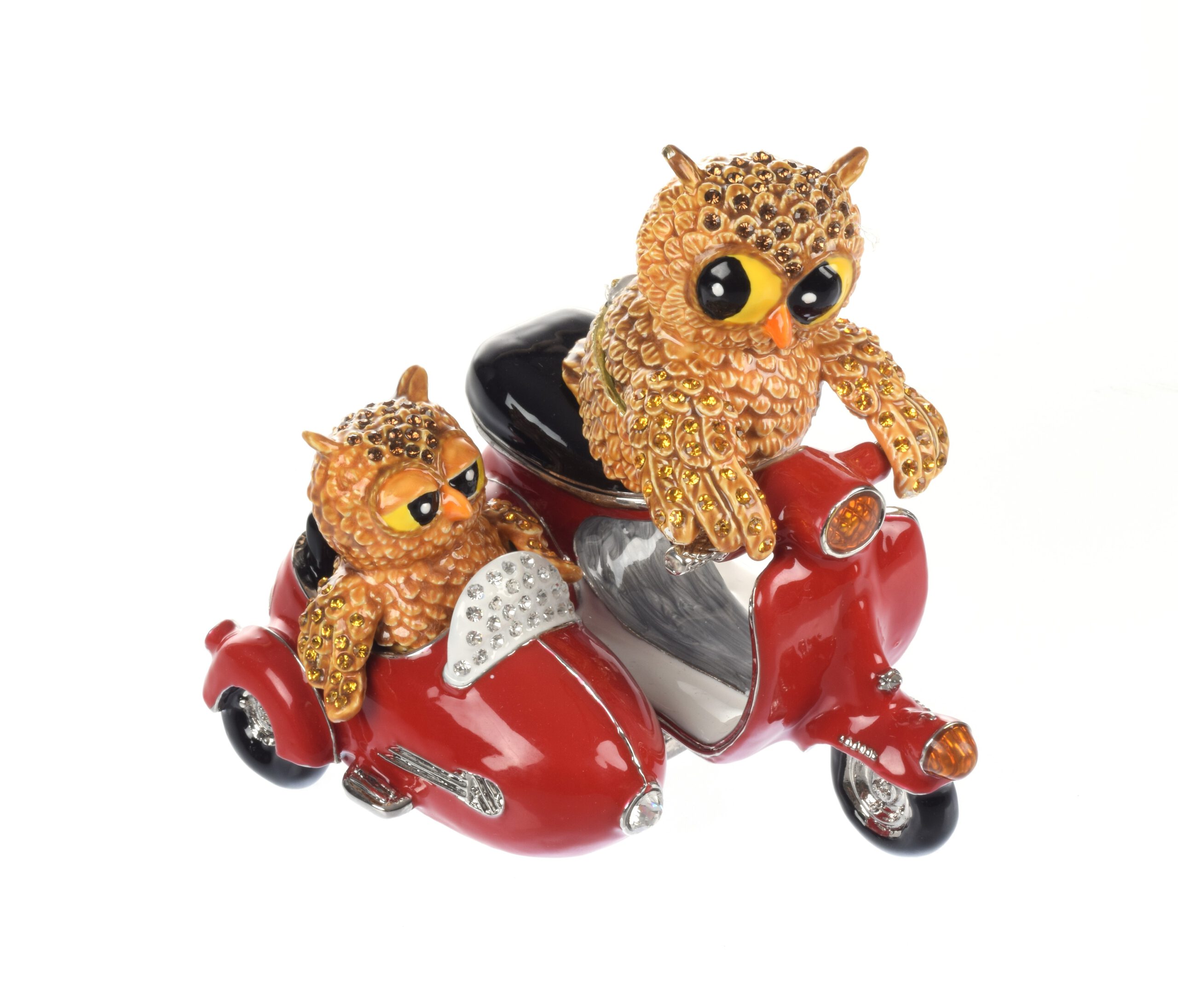 Owls on a Red Bike