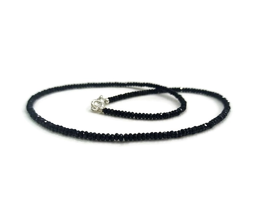 Black Spinel bead necklace
