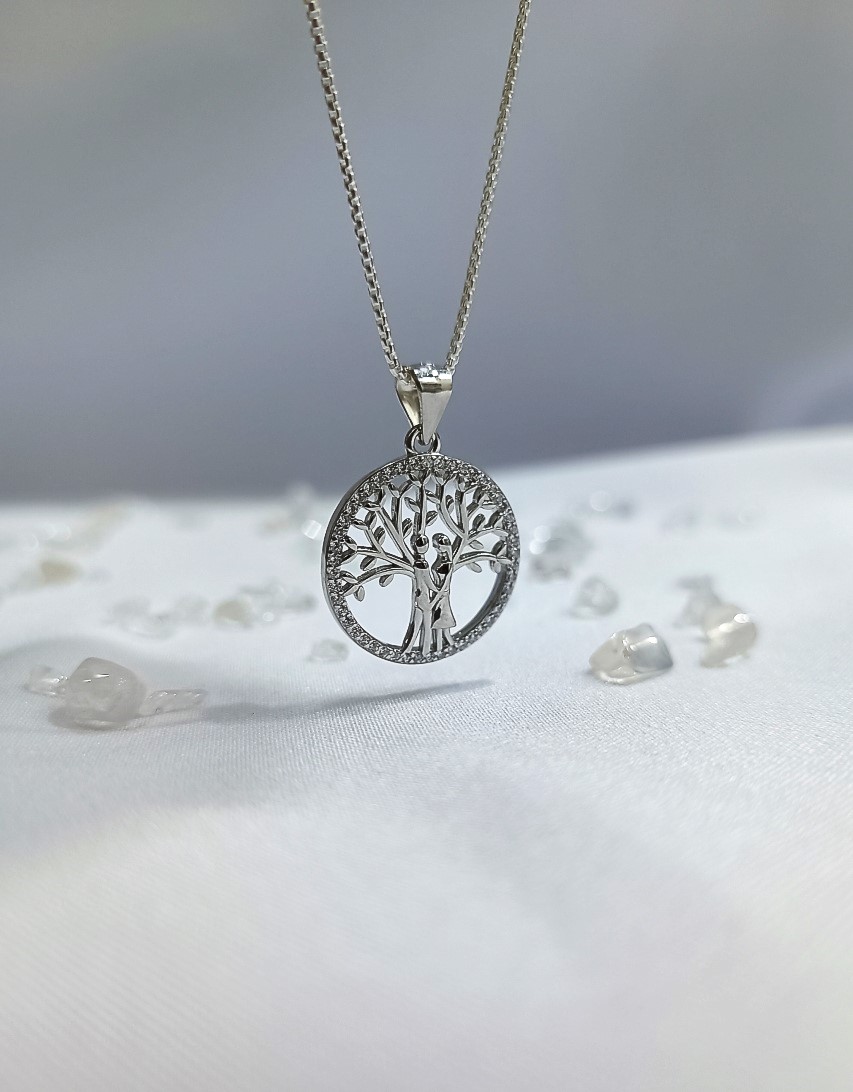 Tree and Lovers Pendant