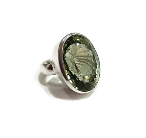 טבעת אמטיסט ירוק פאסט באיכות גבוהה